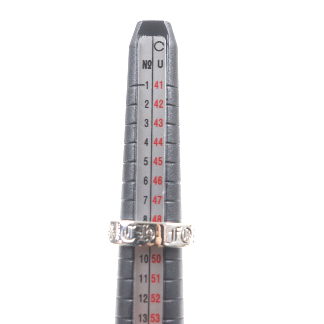 美品▼CHROME HEARTS クロムハーツ スペーサーリング フォーエバー 6mm 925 指輪 シルバー 日本サイズ9号 重量9.54g メンズ レディース