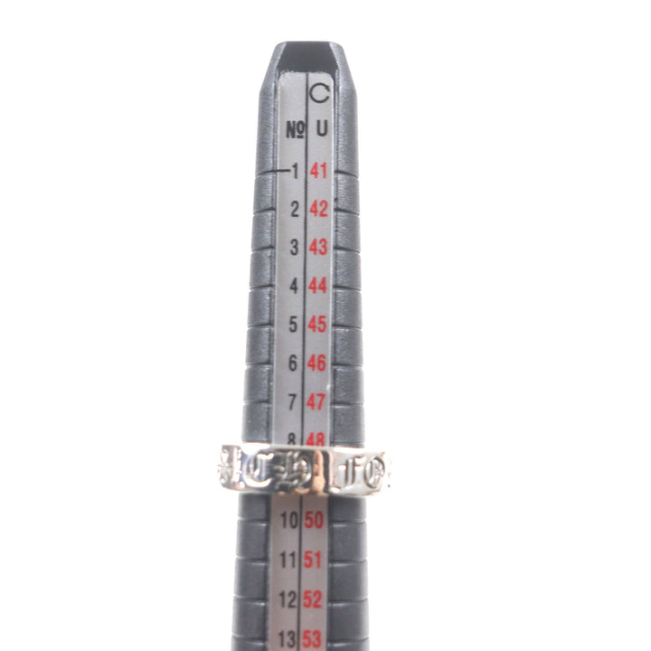 美品▼CHROME HEARTS クロムハーツ スペーサーリング フォーエバー 6mm 925 指輪 シルバー 日本サイズ9号 重量9.54g メンズ レディース