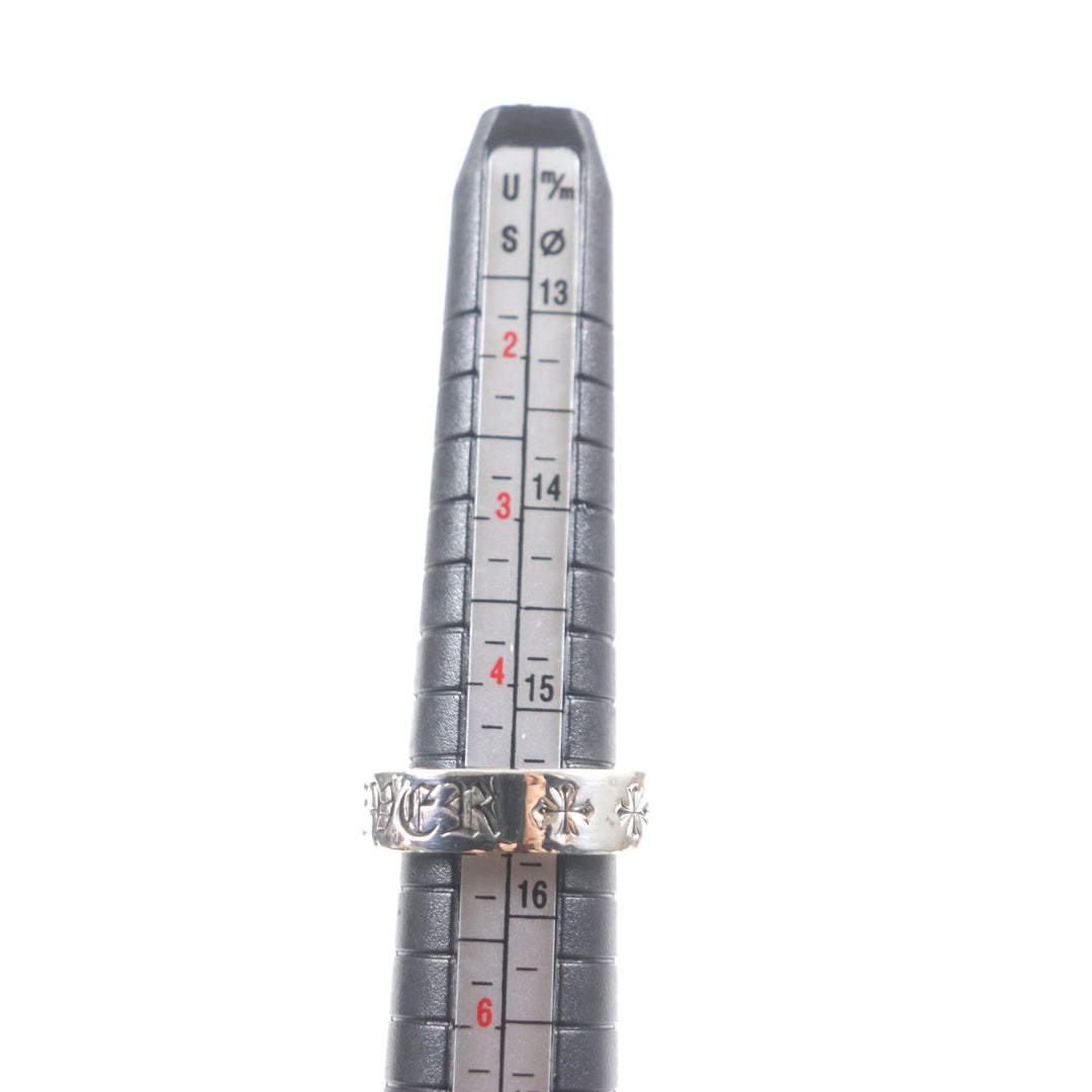 美品▼CHROME HEARTS クロムハーツ スペーサーリング フォーエバー 6mm 925 指輪 シルバー 日本サイズ9号 重量9.54g メンズ レディース