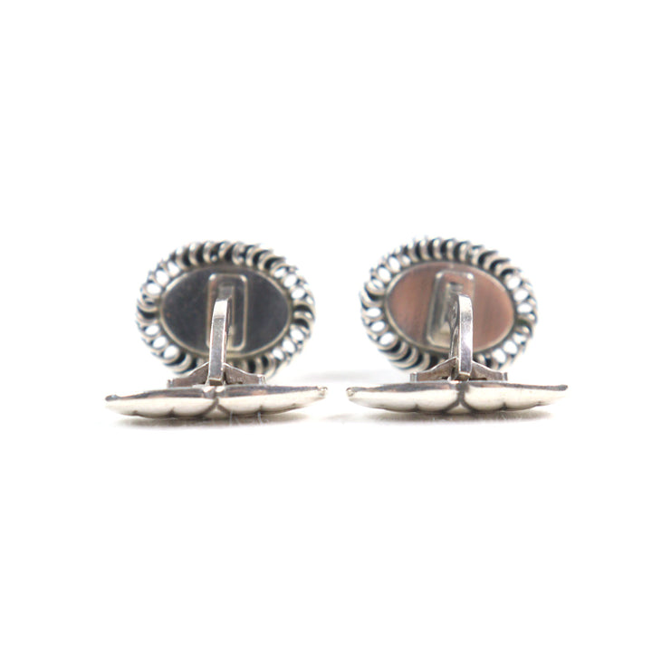 良品○Georg Jensen ジョージジェンセン 17 925 ラピスラズリ カフスボタン カフリンクス シルバー ブルー デンマーク製 重量12.5g