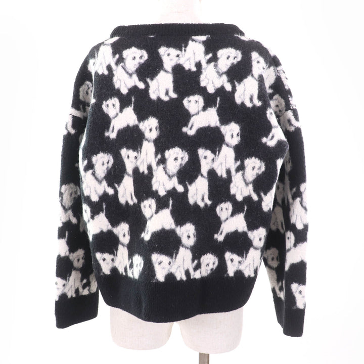 美品☆CELINE×Amy Dorian セリーヌ×エイミー ドリアン 2A96W531Q アーティストジャガード 総柄 長袖 ニット XS 正規品 レディース
