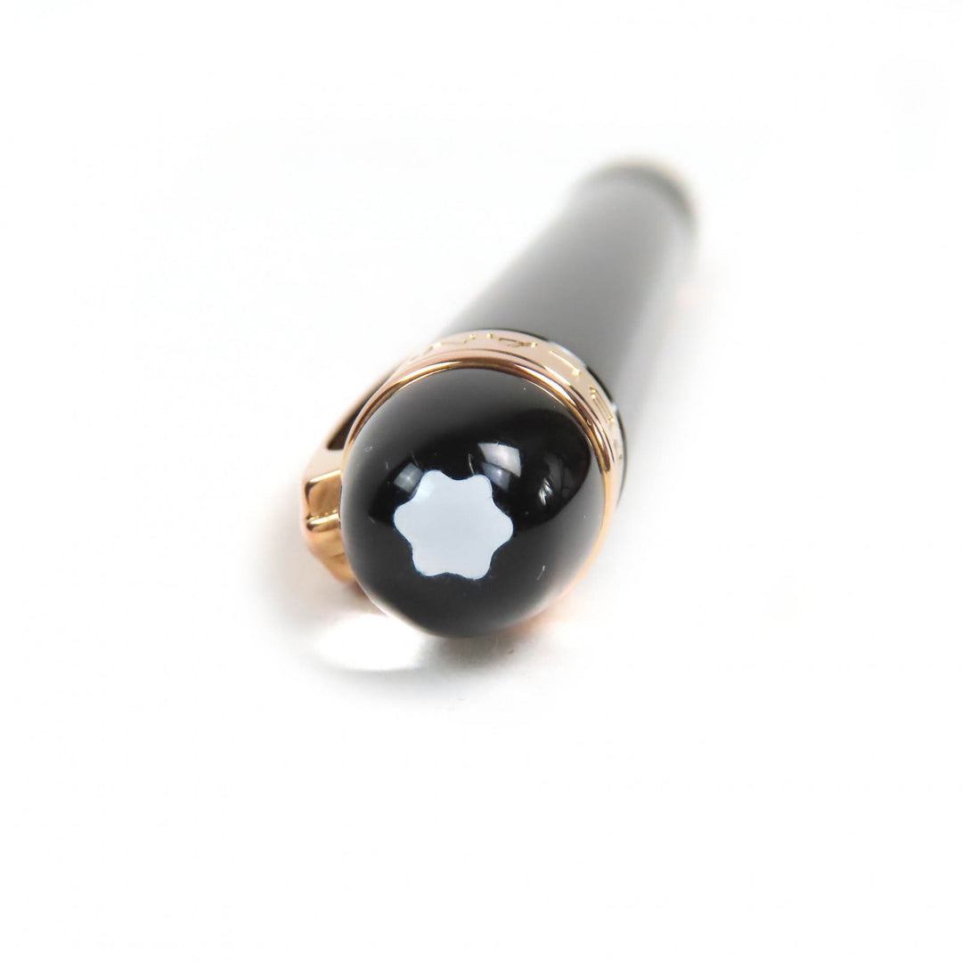 良品△MONTBLANC モンブラン スターウォーカー ホワイトスター ツイスト式 ボールペン ブラック ゴールド ドイツ製 メンズ 筆記確認済