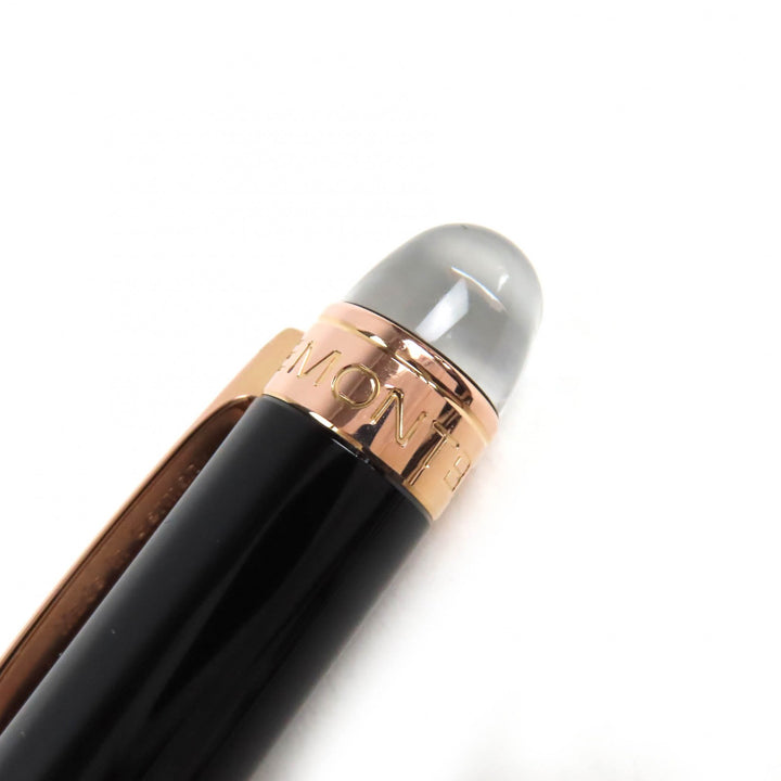 良品△MONTBLANC モンブラン スターウォーカー ホワイトスター ツイスト式 ボールペン ブラック ゴールド ドイツ製 メンズ 筆記確認済