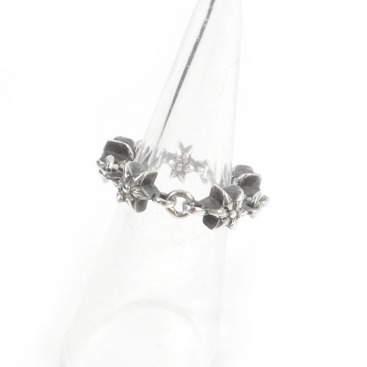 極美品□CHROME HEARTS クロムハーツ CHN TNY STAR　タイニーECHプラス シルバーリング　 SV925 リング・指輪 シルバー 7号相当 重量5.0g