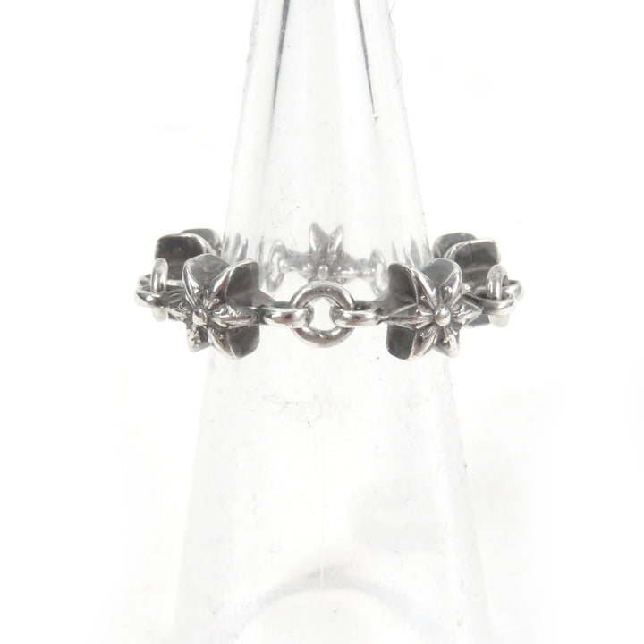 極美品□CHROME HEARTS クロムハーツ CHN TNY STAR　タイニーECHプラス シルバーリング　 SV925 リング・指輪 シルバー 7号相当 重量5.0g