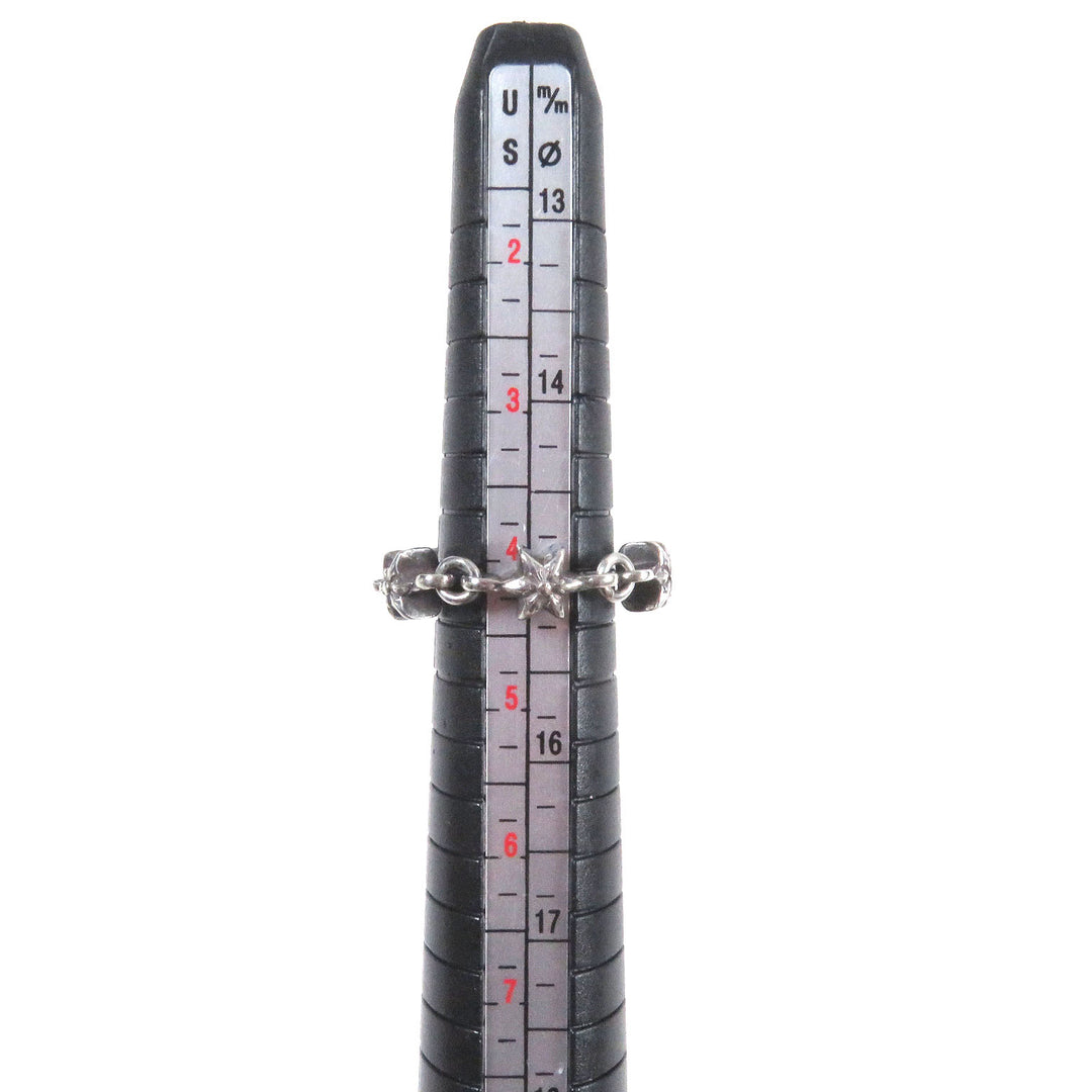 極美品□CHROME HEARTS クロムハーツ CHN TNY STAR　タイニーECHプラス シルバーリング　 SV925 リング・指輪 シルバー 7号相当 重量5.0g
