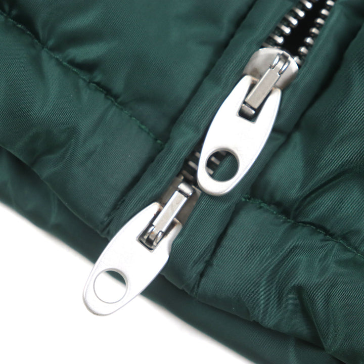 美品▼GUCCI グッチ 590746 GG柄 フード付き 中綿 WZIPUP コート マウンテンパーカー グリーン ボルドー 46 イタリア製 正規品 メンズ