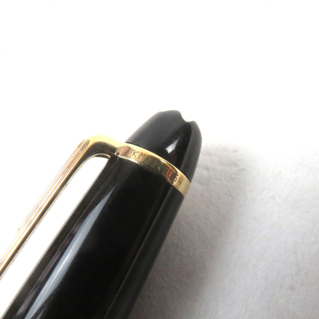 良品○MONTBLANC モンブラン マイスターシュテュック クラシック ロゴ刻印 ホワイトスター ツイスト式 ボールペン 筆記確認済み