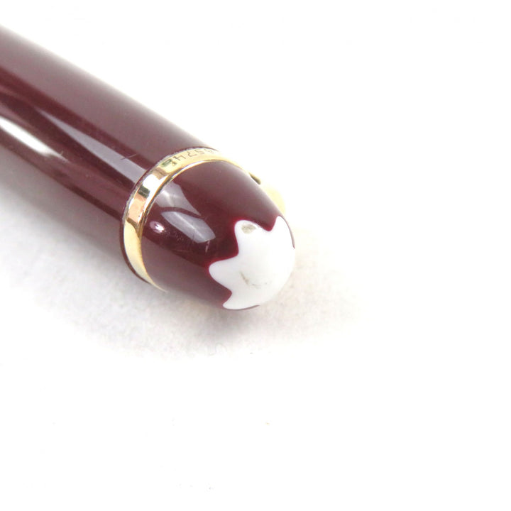 美品○MONTBLANC モンブラン マイスターシュテュック クラシック 14K ロゴ刻印 ホワイトスター 万年筆 ボルドー ゴールド ドイツ製