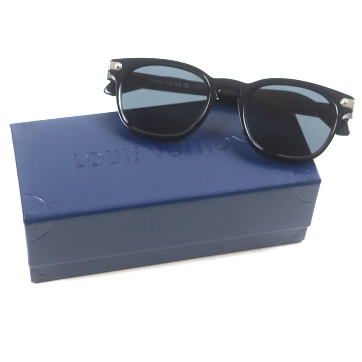 美品▼LOUIS VUITTON ルイヴィトン 2023年製 Z1963U LVシグネチャー・スクエア ラウンド サングラス 51□22 150 デモレンズ ケース付き