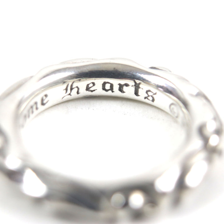 美品▼CHROME HEARTS クロムハーツ クロムハーツ SCRL BAND スクロールバンドリング 925 指輪 シルバー 日本サイズ14号相当 重量8.8g