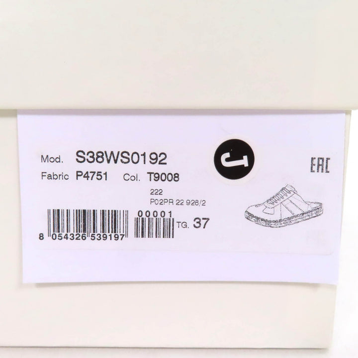 未使用品△Maison Margiela 22 メゾンマルジェラ22 S38WS0192 エスパドリーユ レースアップ デニム スニーカー サボ サンダル 37 箱袋付