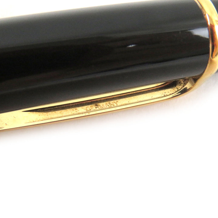 良品□Cartier カルティエ ディアボロ ドゥ カルティエ ブルージェムストーン ツイスト式 ボールペン ブラック ドイツ製 筆記確認済み