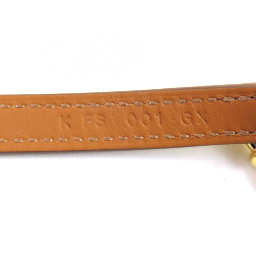 未使用品★HERMES エルメス クロワジエール ドゥブルトゥール ナタ ヴォースイフト ゴールド金具 レザー ブレスレット T2 K刻印 箱・袋付