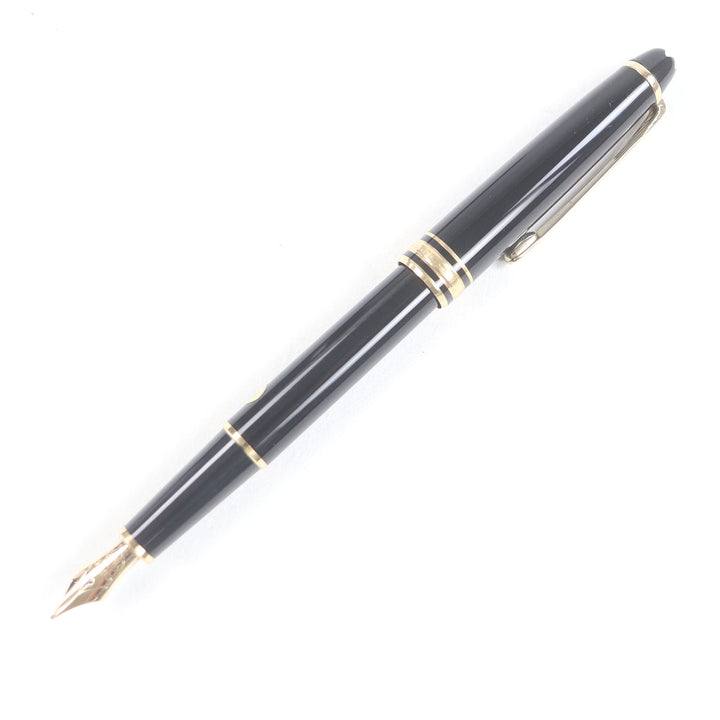 極美品□MONTBLANC モンブラン マイスターシュテュック クラシック 14K Mニブ キャップ式 万年筆 ブラック ゴールド ケース付 ドイツ製