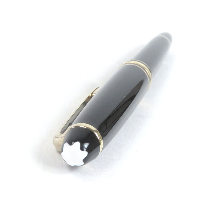極美品□MONTBLANC モンブラン マイスターシュテュック クラシック 14K Mニブ キャップ式 万年筆 ブラック ゴールド ケース付 ドイツ製