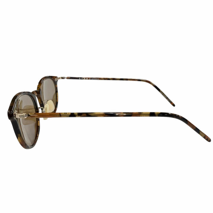 極美品▼KANEKO OPTICAL 金子眼鏡 KJ-05 マーブル柄 ボストン アイウェア サングラス クリアブラウン ゴールド 日本製 メンズ
