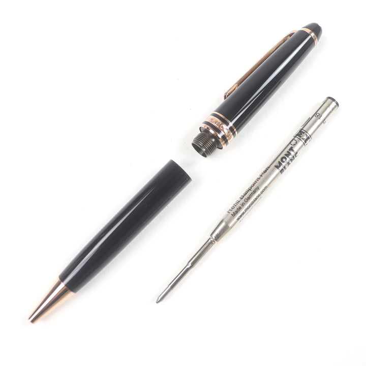 極美品□MONTBLANC モンブラン マイスターシュティック クラシック ボールペン ブラック ローズゴールド 箱付き ドイツ製 筆記確認済み