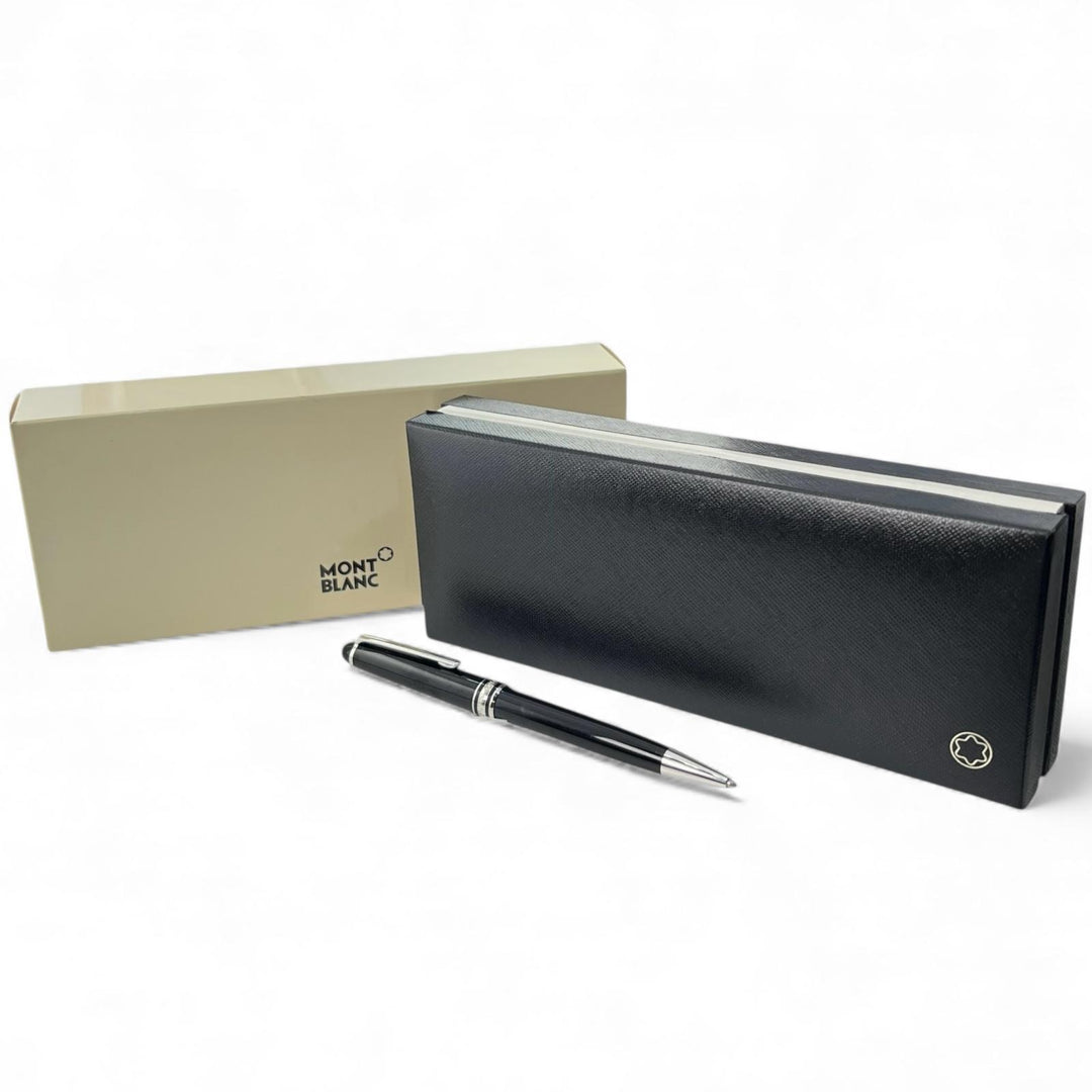 良品▲MONTBLANC モンブラン プラチナライン マイスターシュテュック クラシック ホワイトスター ボールペン ブラック 箱・ケース付き
