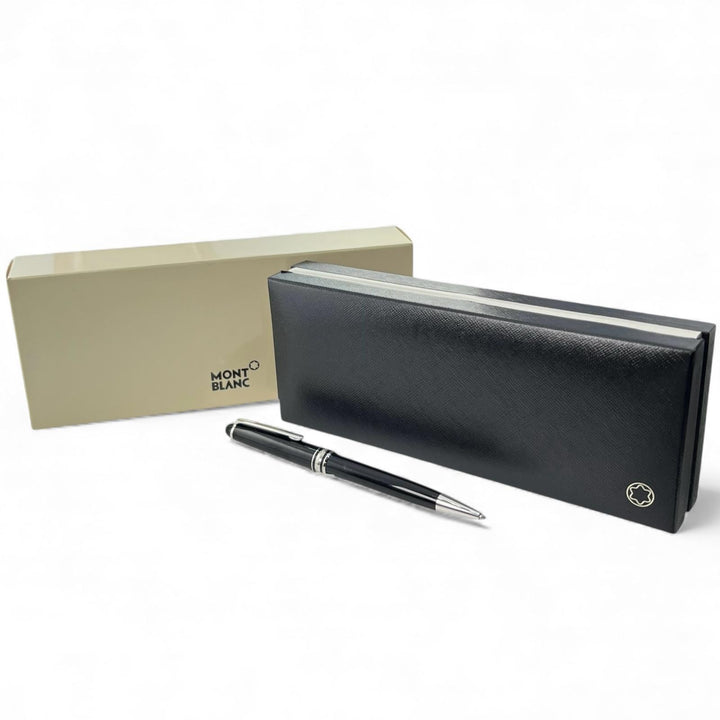 良品▲MONTBLANC モンブラン プラチナライン マイスターシュテュック クラシック ホワイトスター ボールペン ブラック 箱・ケース付き