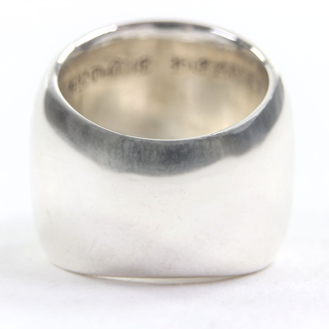 美品▼CHROME HEARTS クロムハーツ CLASSIC OVAL クラシックオーバルクロス 925 リング ・指輪 シルバー JP21号相当 重量40.51g メンズ