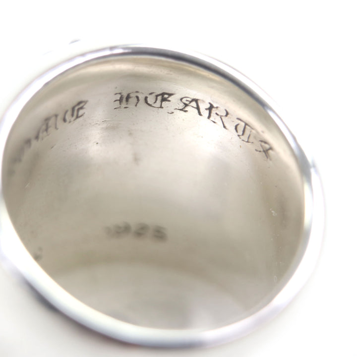 美品▼CHROME HEARTS クロムハーツ CLASSIC OVAL クラシックオーバルクロス 925 リング ・指輪 シルバー JP21号相当 重量40.51g メンズ