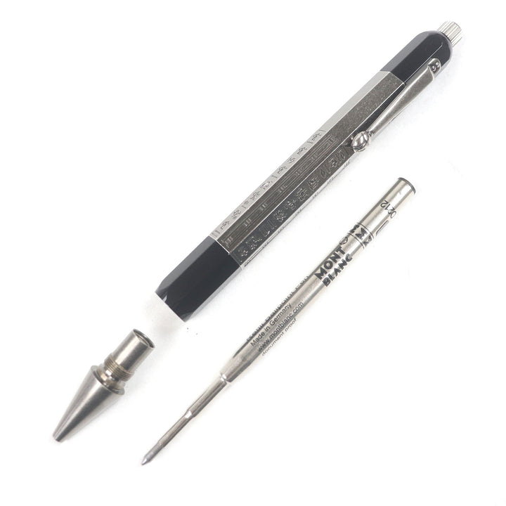 美品□MONTBLANC モンブラン スペシャルエディション ヘリテイジコレクション エジプトマニア ドゥエ ボールペン シルバー 筆記確認済み