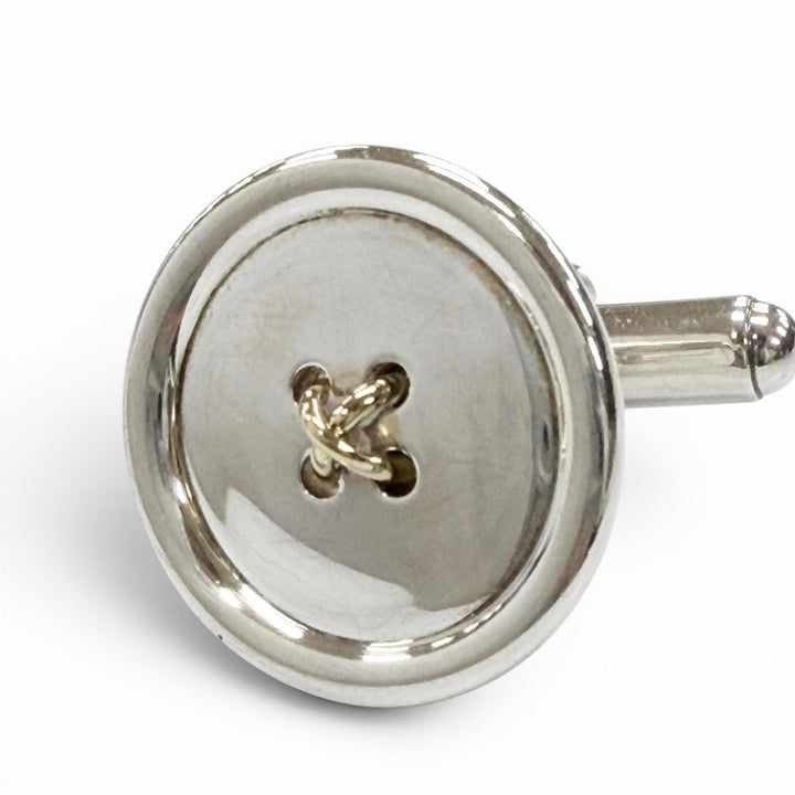 美品▼TIFFANY&amp;Co. ティファニー 925 750 コンビ カフスボタン カフリンクス シルバー ゴールド 総重量12.35g メンズ ビジネス◎