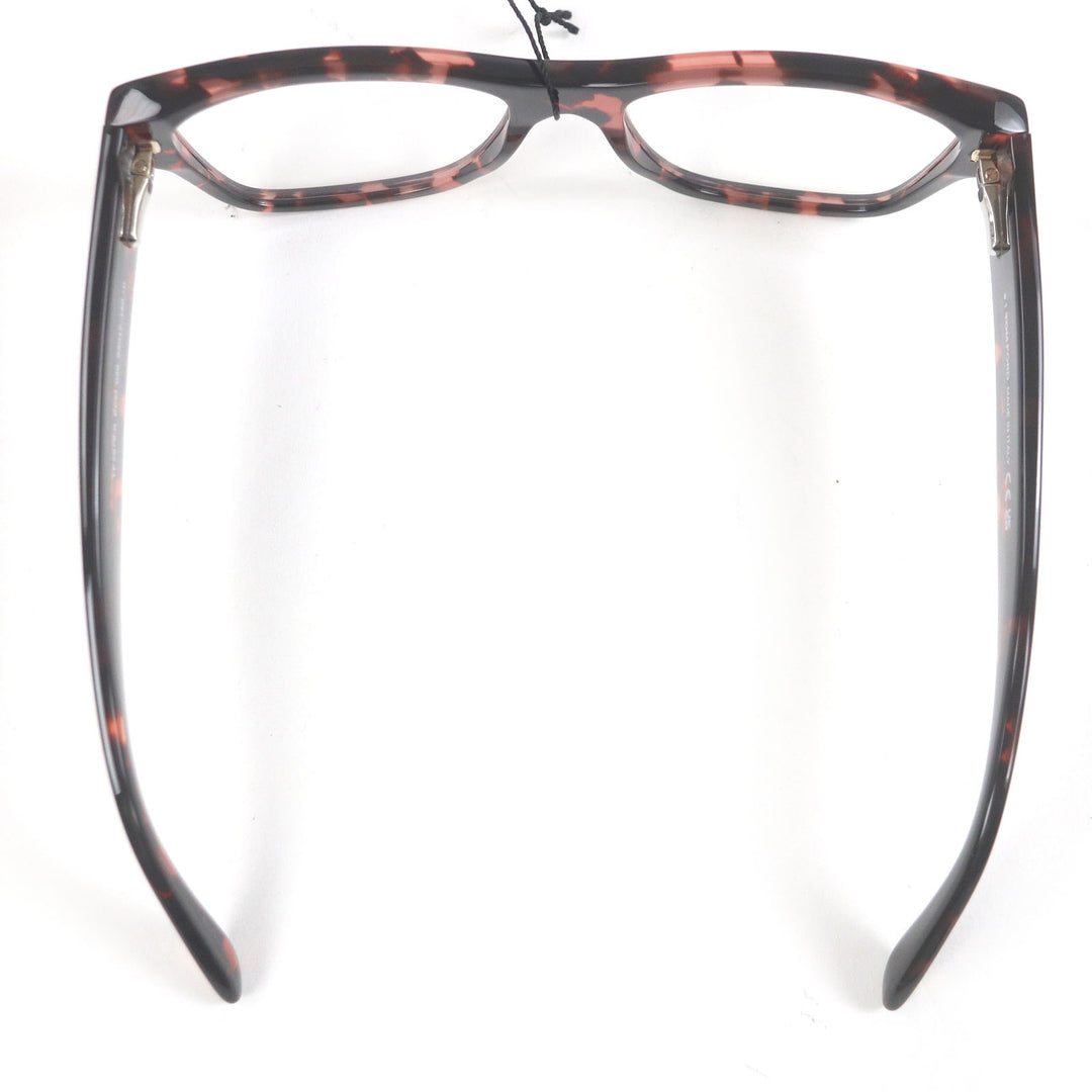 極美品□TOM FORD トムフォード TF5878-B マーブル ウェリントン メガネ 眼鏡 アイウェア ピンク クリアブラウン 55□17-140 イタリア製