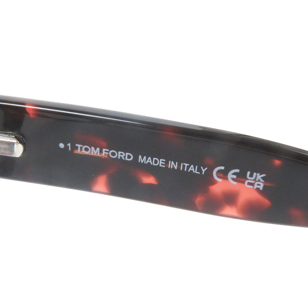 極美品□TOM FORD トムフォード TF5878-B マーブル ウェリントン メガネ 眼鏡 アイウェア ピンク クリアブラウン 55□17-140 イタリア製