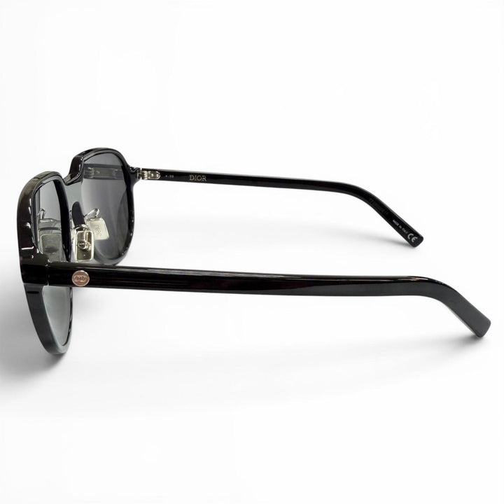 良品△DIOR ディオール Dior Essential AF CDロゴ サングラス アイウエア ブラック レンズ：グレー 58□17 150 イタリア製 メンズ