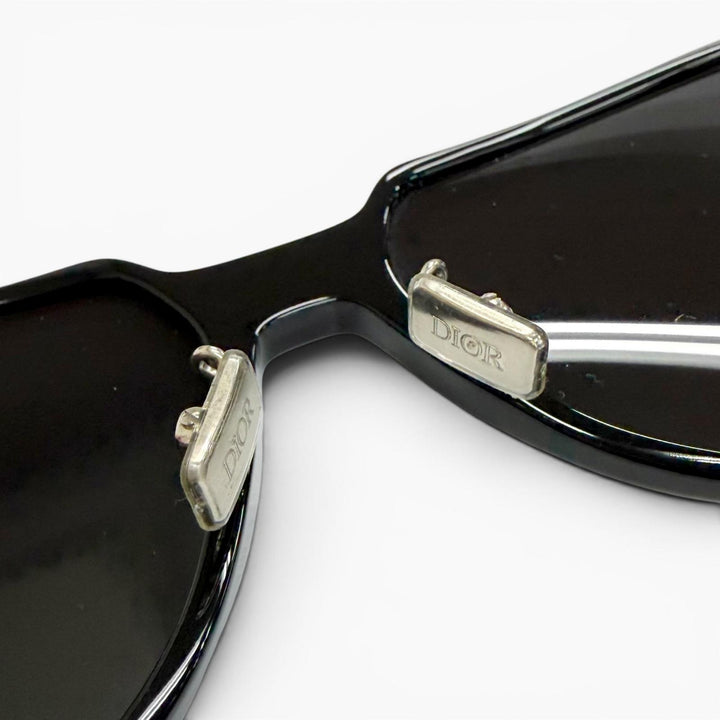 良品△DIOR ディオール Dior Essential AF CDロゴ サングラス アイウエア ブラック レンズ：グレー 58□17 150 イタリア製 メンズ