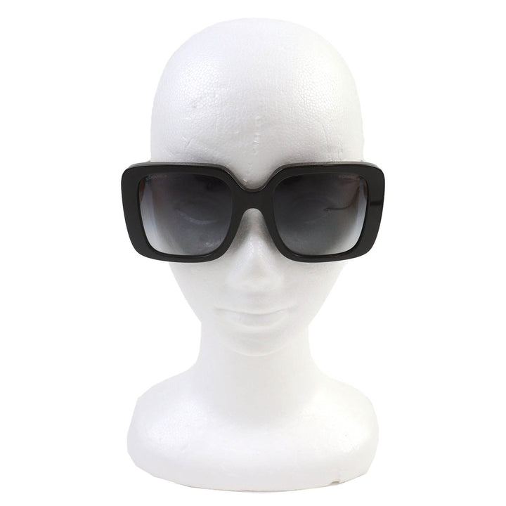 極美品△CHANEL シャネル 5532-A ココマーク スクエア シェイプ アイウェア サングラス 現行品 ダークブラウン 54□19 140 デモレンズ