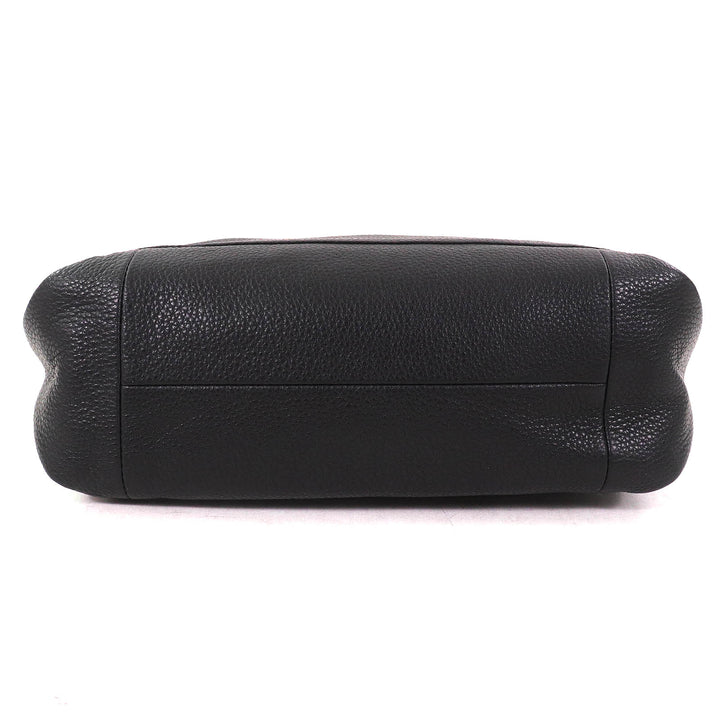 極美品△BEAUGRAND ボーグラン ロゴチャーム JRAタグ付き クロコダイル使い レザー 2WAY トートバッグ ショルダーバッグ ブラック 袋付き