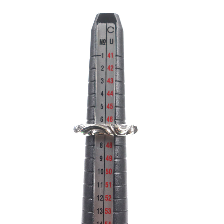 極美品▼CHROME HEARTS クロムハーツ クロムハーツ SCRL BAND スクロールバンドリング 925 指輪 シルバー 日本サイズ7号相当 重量7.6g