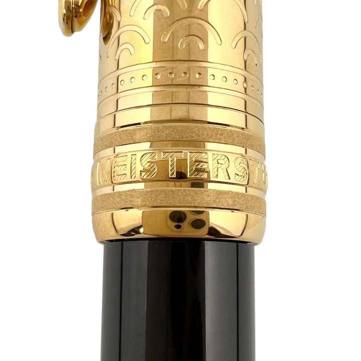 良品▲MONTBLANC モンブラン マイスターシュテュック アラウンド ザ ワールド イン 80デイズ ドゥエ クラシック ボールペン ゴールド
