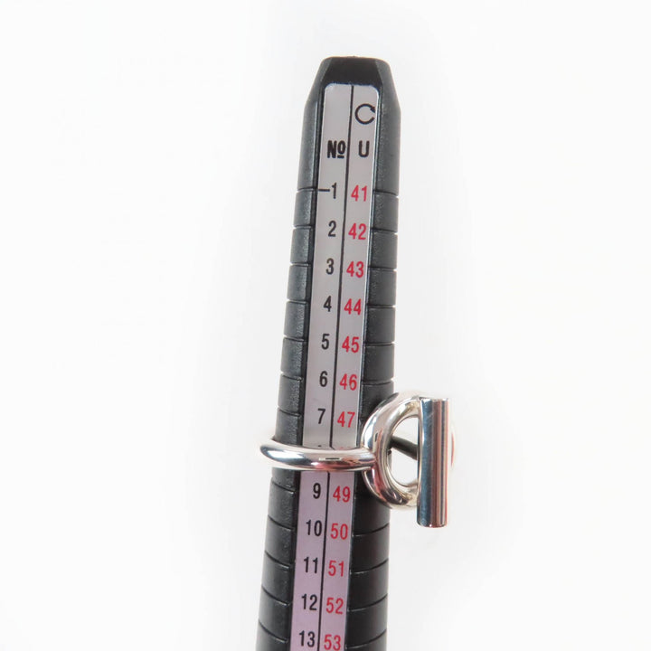 極美品☆HERMES エルメス 2024年製 エシャペ MM 925 リング・指輪 シルバー 48（JP8号相当） ケース付き イタリア製 重量9.6g レディース