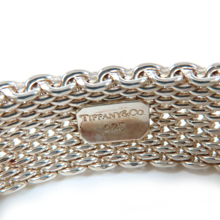 極美品☆TIFFANY&amp;Co. ティファニー サマセット バングル 925 ブレスレット シルバー 箱・保存袋付き 重量56.1g レディース