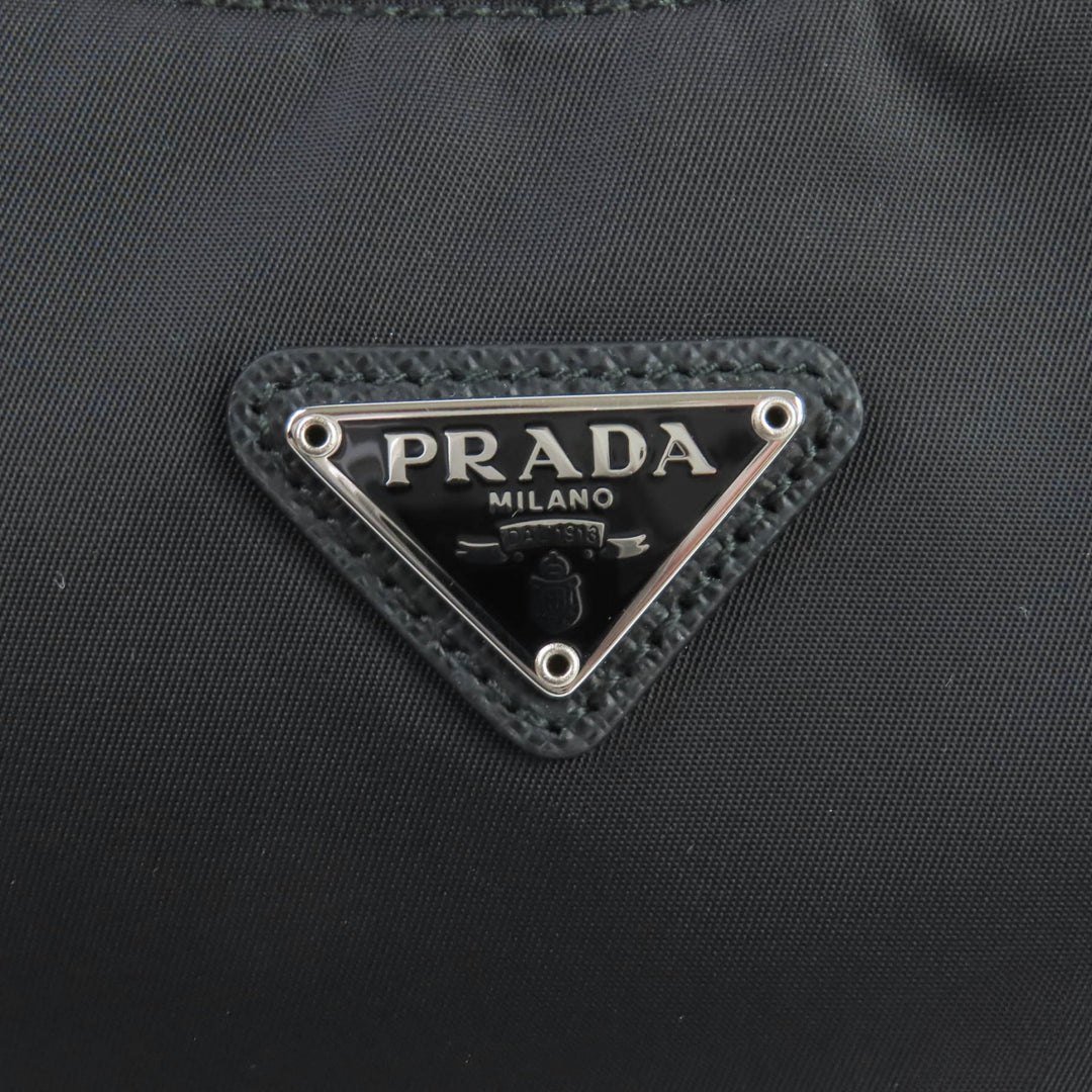 未使用品★PRADA プラダ 1NE515 Re-Edition 2000 トライアングルロゴ クロシェット付 テスート ミニバッグ ハンドバッグ　ブラック