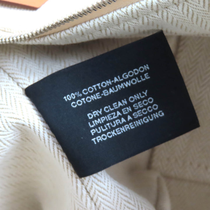未使用品△HERMES エルメス ブリッド ア ブラック PM コットン100％ ナチュラル シルバー金具 Hロゴ ハンドバック ポーチ フランス製
