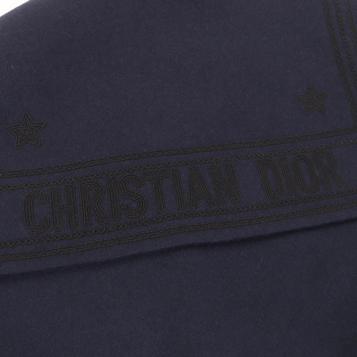 極美品☆Christian Dior クリスチャンディオール 2R0C48X1116 ウール ラビット混 セーラーカラー ジャケット ネイビー 40 正規品