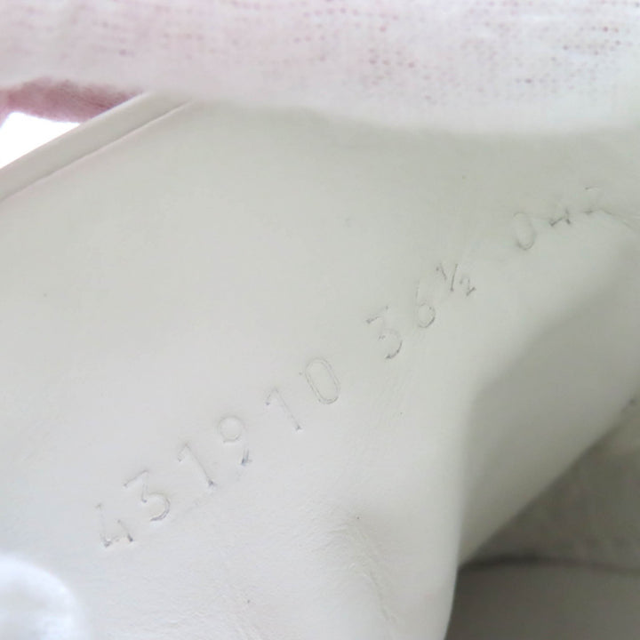 美品△GUCCI グッチ 431910 テリークロス GG柄 パイル地 レザー使い ローカットスニーカー ブラック レッド ホワイト 36.5 イタリア製