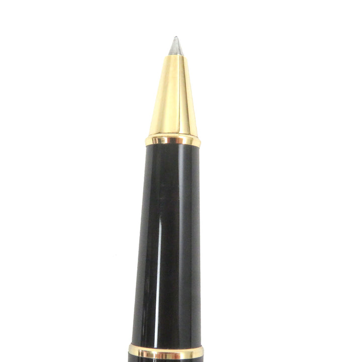 良品□MONTBLANC モンブラン マイスターシュテュック クラシック キャップ式 ボールペン ブラック ゴールド ドイツ製 メンズ 筆記確認済