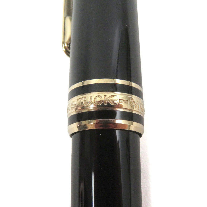 良品□MONTBLANC モンブラン マイスターシュテュック クラシック キャップ式 ボールペン ブラック ゴールド ドイツ製 メンズ 筆記確認済