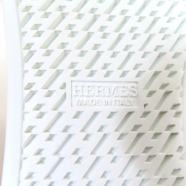未使用品★HERMES エルメス 22AW フロコン レースアップ ムートン ハイカットスニーカー ブラウン 37.5 箱・保存袋付き イタリア製