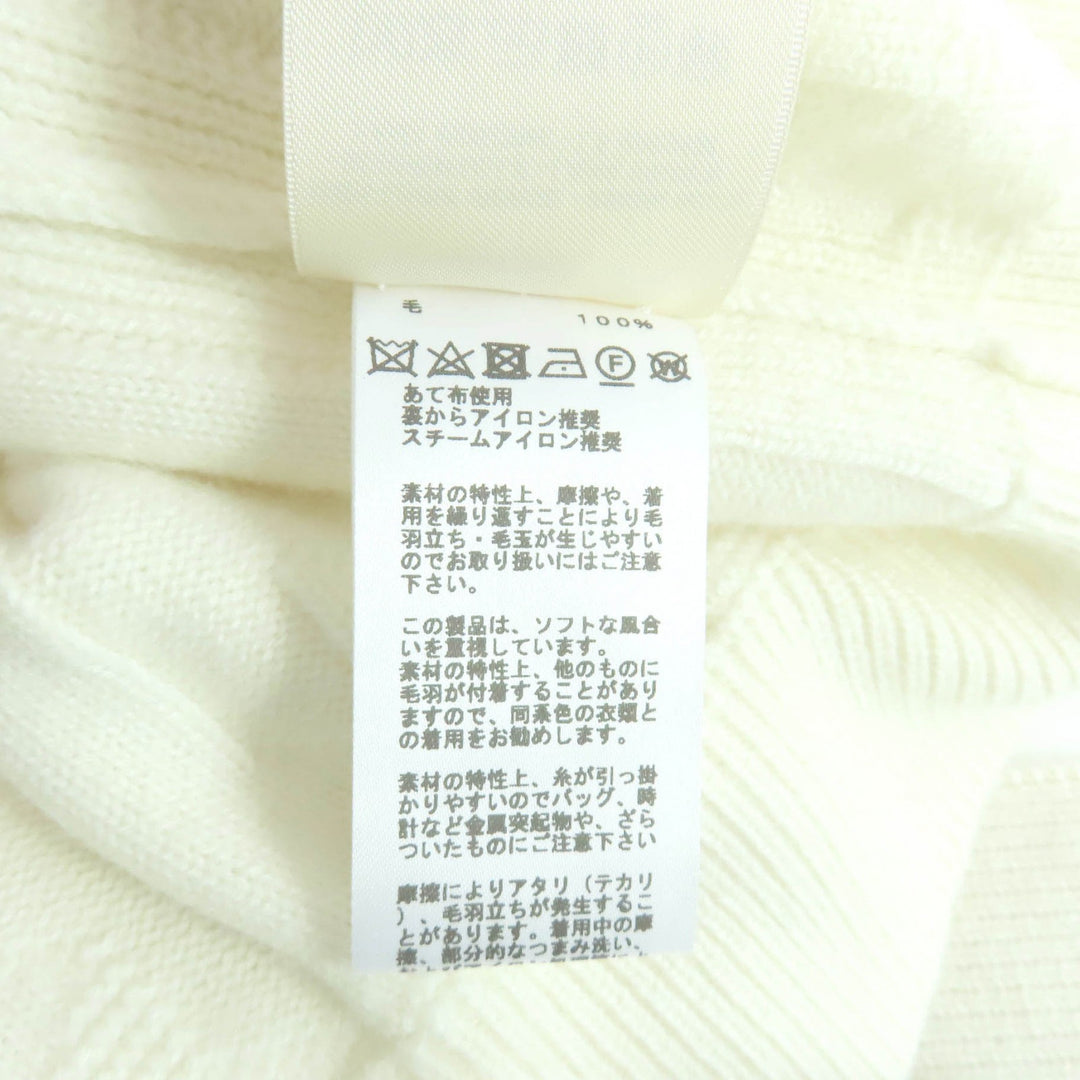 極美品★HERMES エルメス 24AW 4E2522D3 ウール100% ベルト付 Hモチーフ ショートスリーブ ニットドレス ワンピース 38 伊製 正規品
