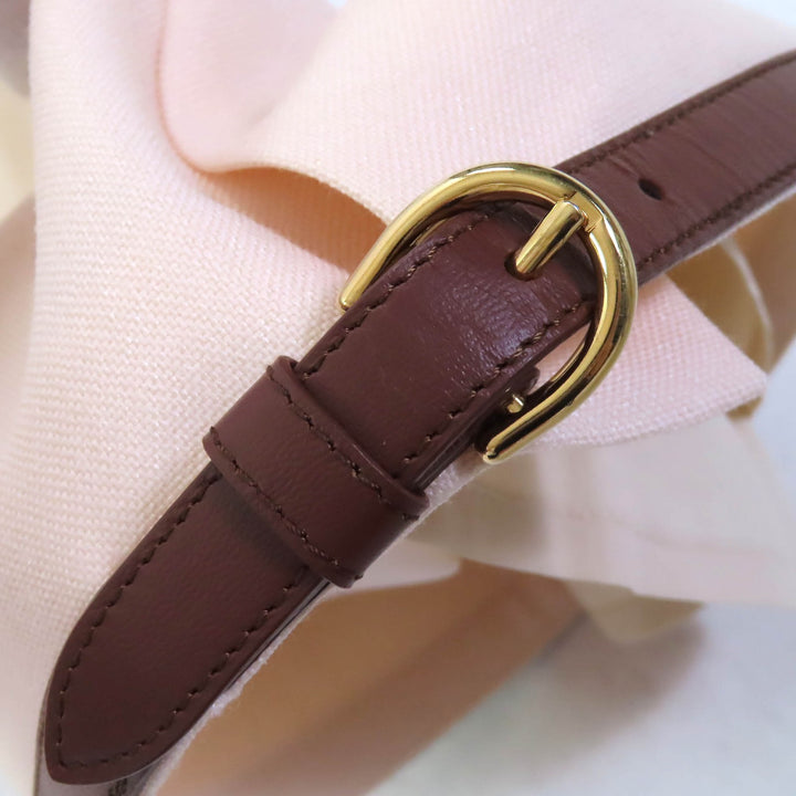 極美品△GUCCI グッチ 22AW 675606 バミューダパンツ モヘア ウール 裾ベルトデザイン ショートパンツ ピンクベージュ 38 正規品 伊製