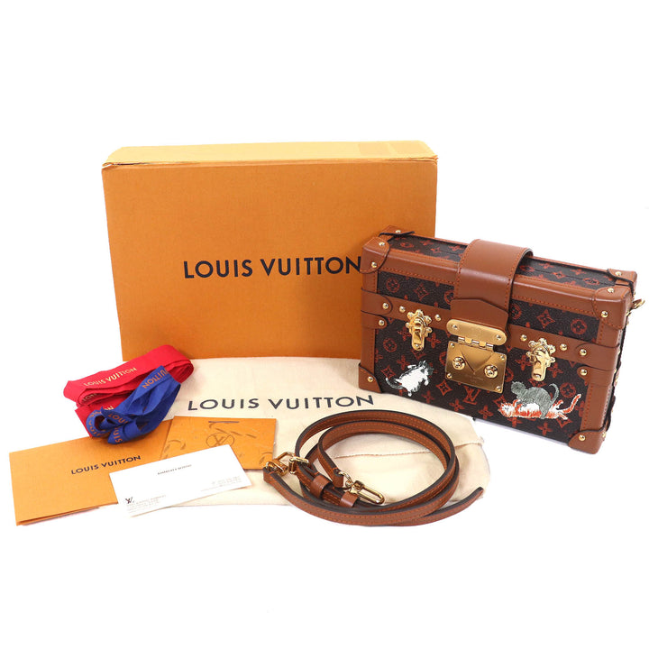 未使用品△LOUIS VUITTON ルイヴィトン M44407 プティット・マル トランスフォームド キャットグラム ミニトランク　ショルダーバッグ