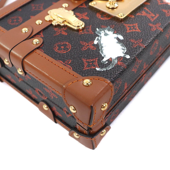 未使用品△LOUIS VUITTON ルイヴィトン M44407 プティット・マル トランスフォームド キャットグラム ミニトランク　ショルダーバッグ
