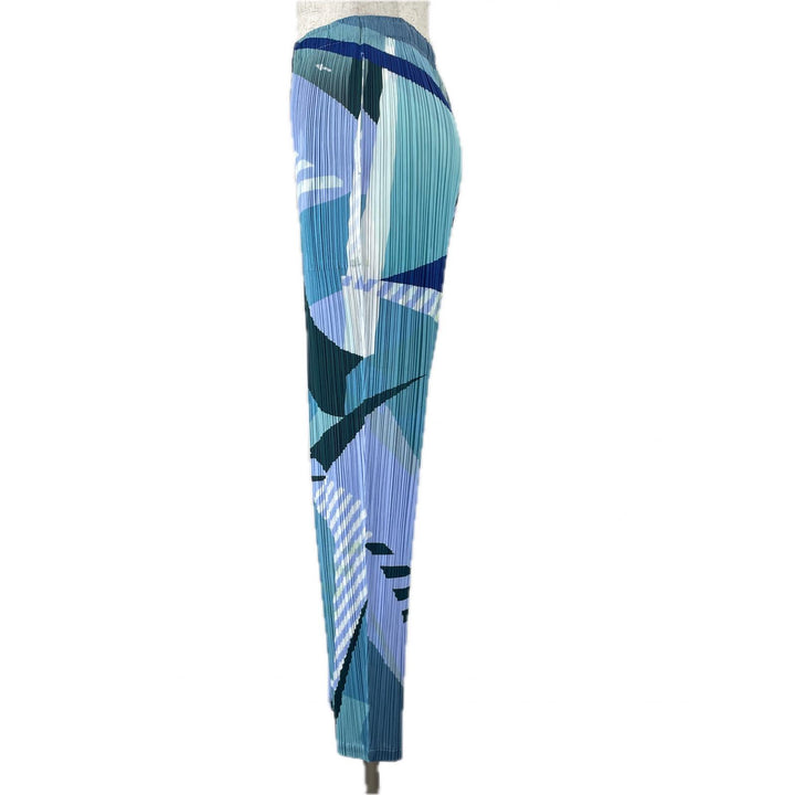 極美品▲PLEATS PLEASE プリーツプリーズ イッセイミヤケ 23年製 PP31JF673 プリーツ パンツ マルチ 4 日本製 正規品 レディース